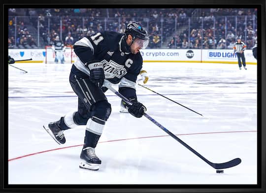 Anze Kopitar 20" x 29" Framed Canvas Los Angeles Kings 31.5" x 22.5"